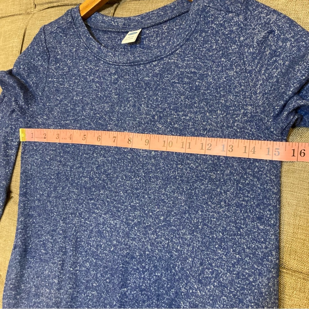 Girls Sweater Dress Heathered Blue Size 10 / 12 Large - Picture 6 of 6